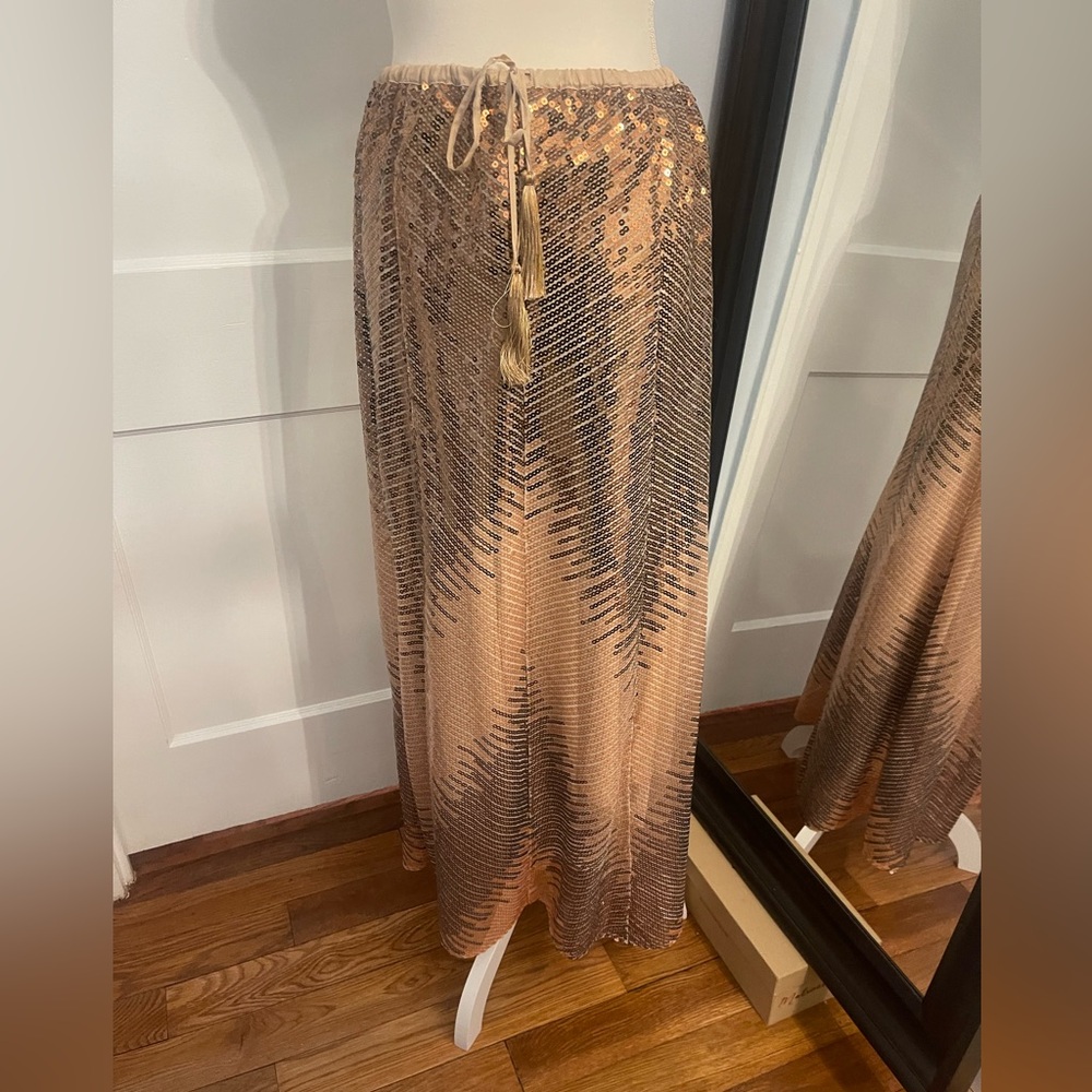 Calypso sequin maxi skirt